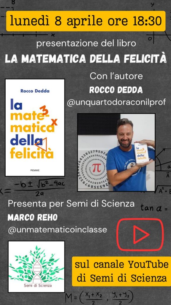 la matematica della felicità semi di scienza presentazione libro